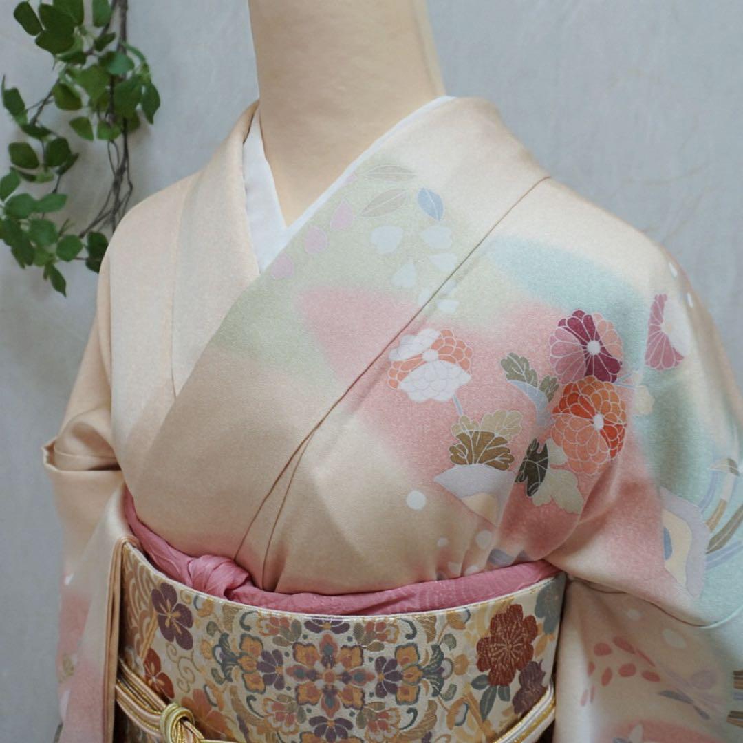 訪問着フルセット　290▪︎ 正絹　卒業式　入学式　お宮参り　七五三　披露宴