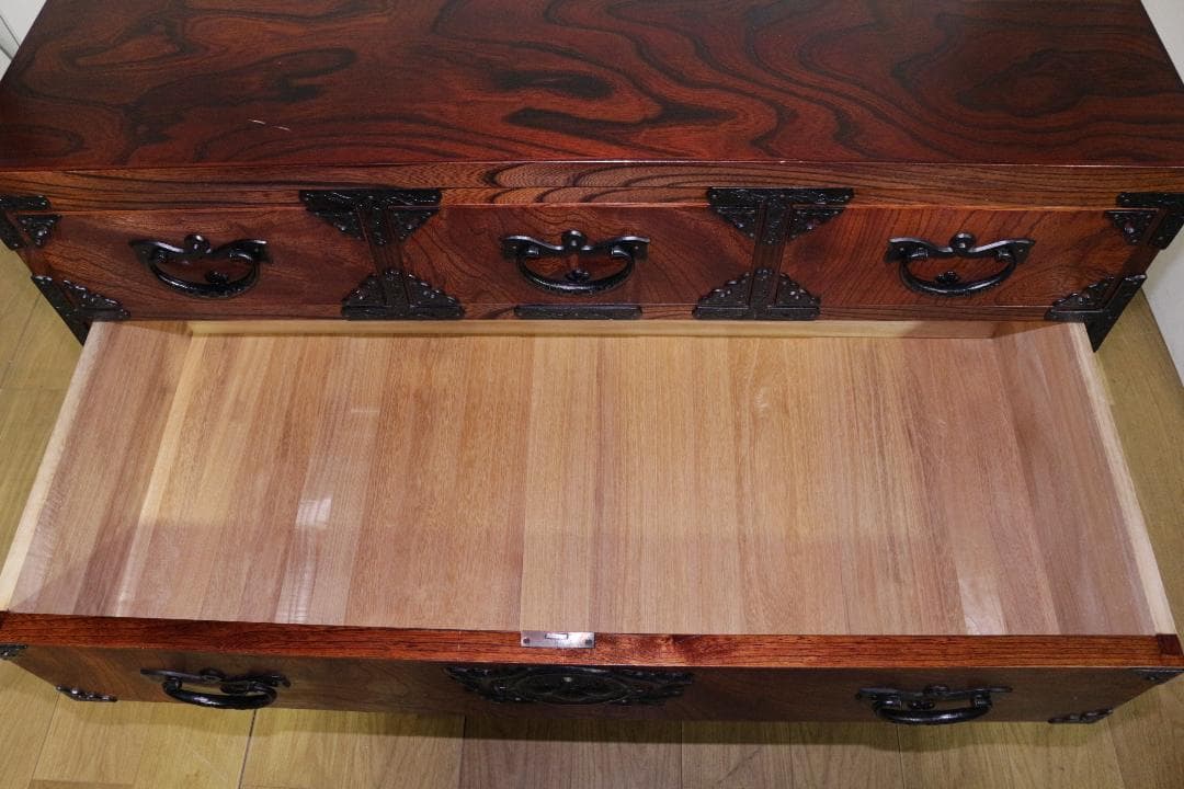 T*o様 岩谷堂タンス★961白鳥4号車付き★車箪笥★伝統工芸★