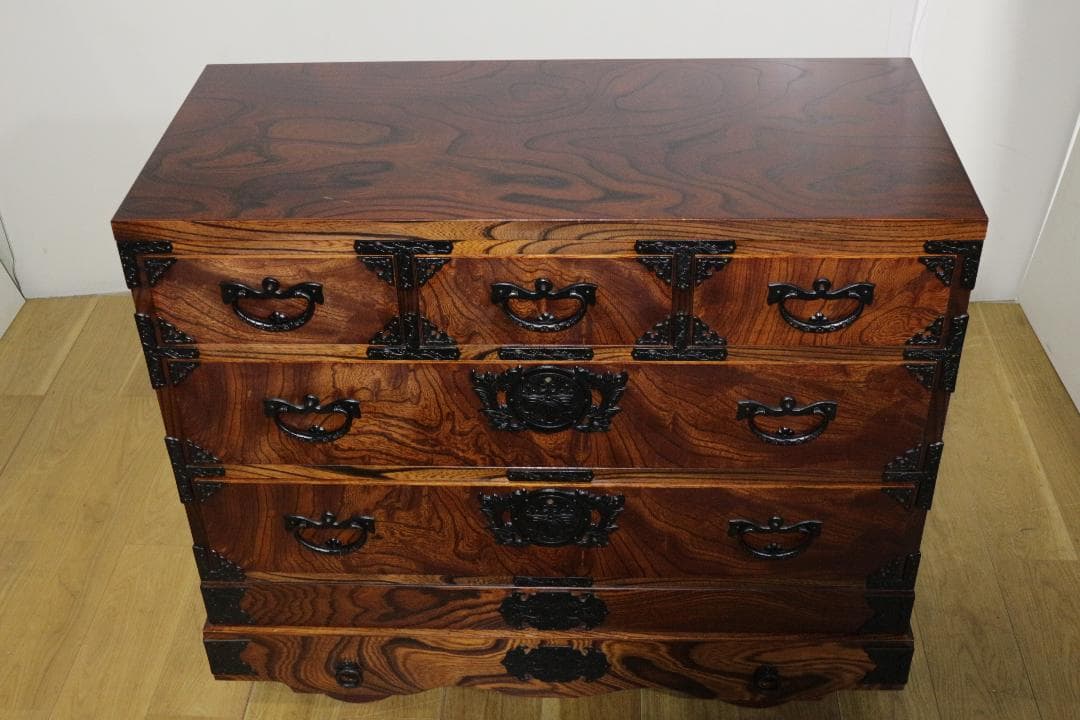 T*o様 岩谷堂タンス★961白鳥4号車付き★車箪笥★伝統工芸★