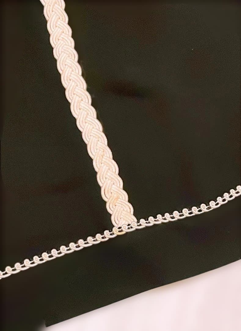 【ほぼ未使用美品】CHANEL　ビンテージ　タイトスカート 黒＋白パイピング