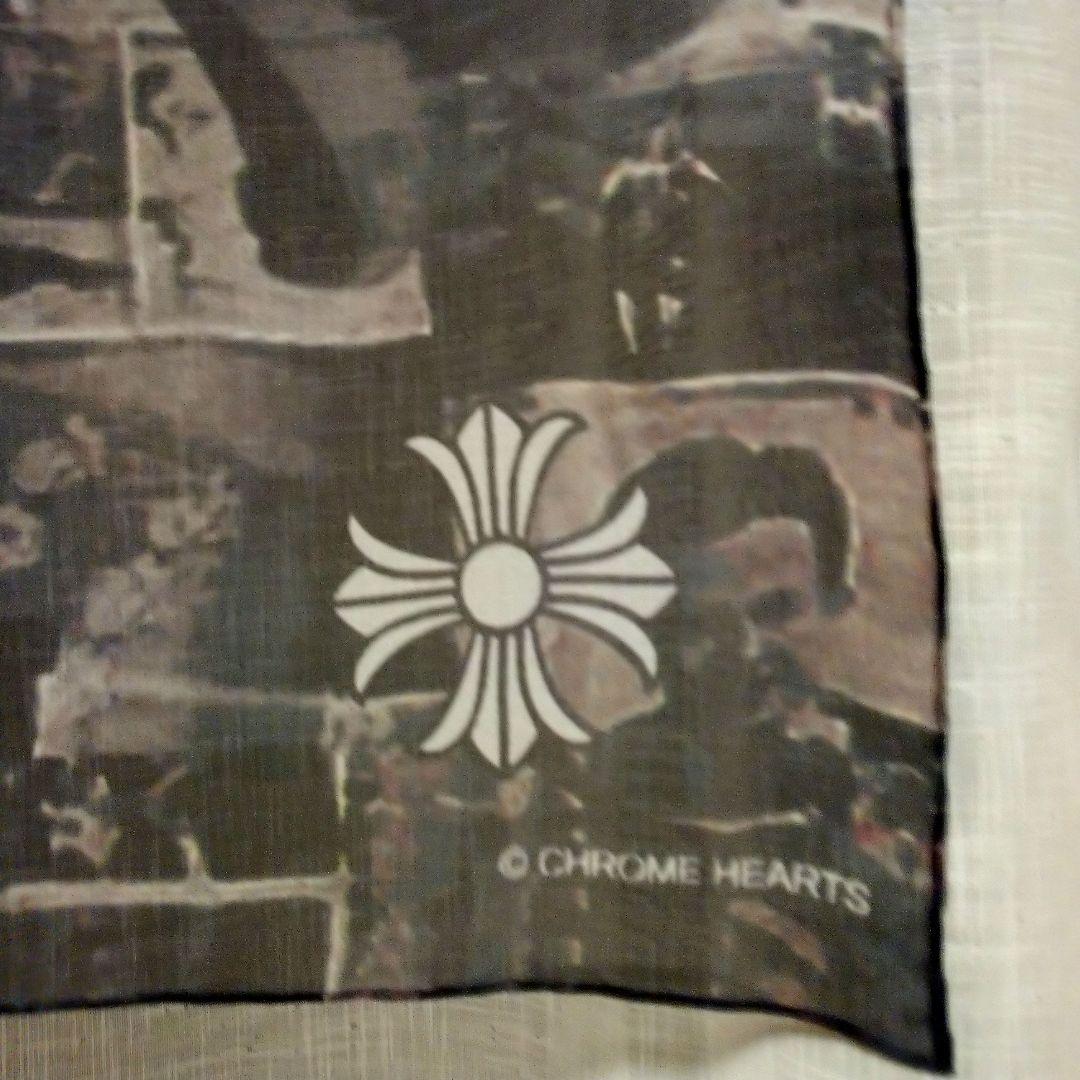 未使用 クロムハーツ ローリングストーンズ スカーフ ストール