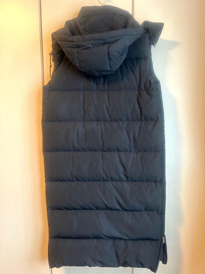 Polo Ralph Lauren 黒 ロングダウンベスト フード付き