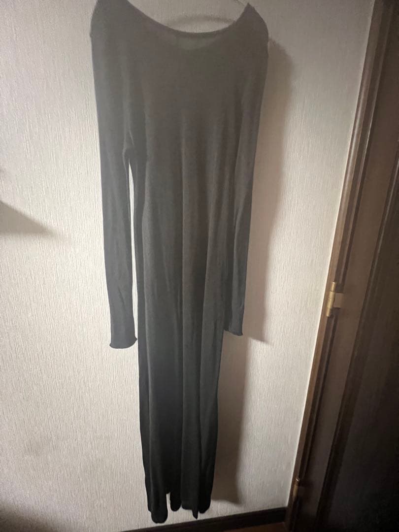 slobe iena ウール混ジャージーフレアワンピース