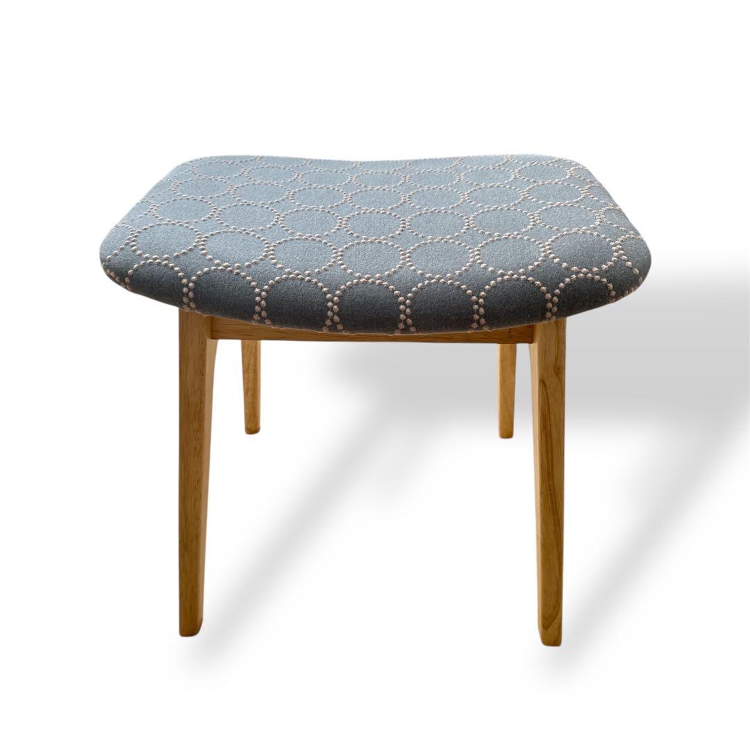 【北欧スタイル】ミナペルホネン生地使用スツール　オットマン　イス　家具