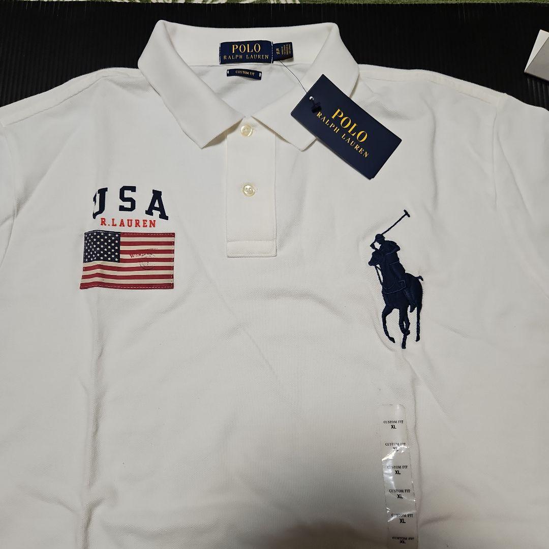 未使用❕POLO 星条旗 BIGPONY ポロシャツ 185/104A XL