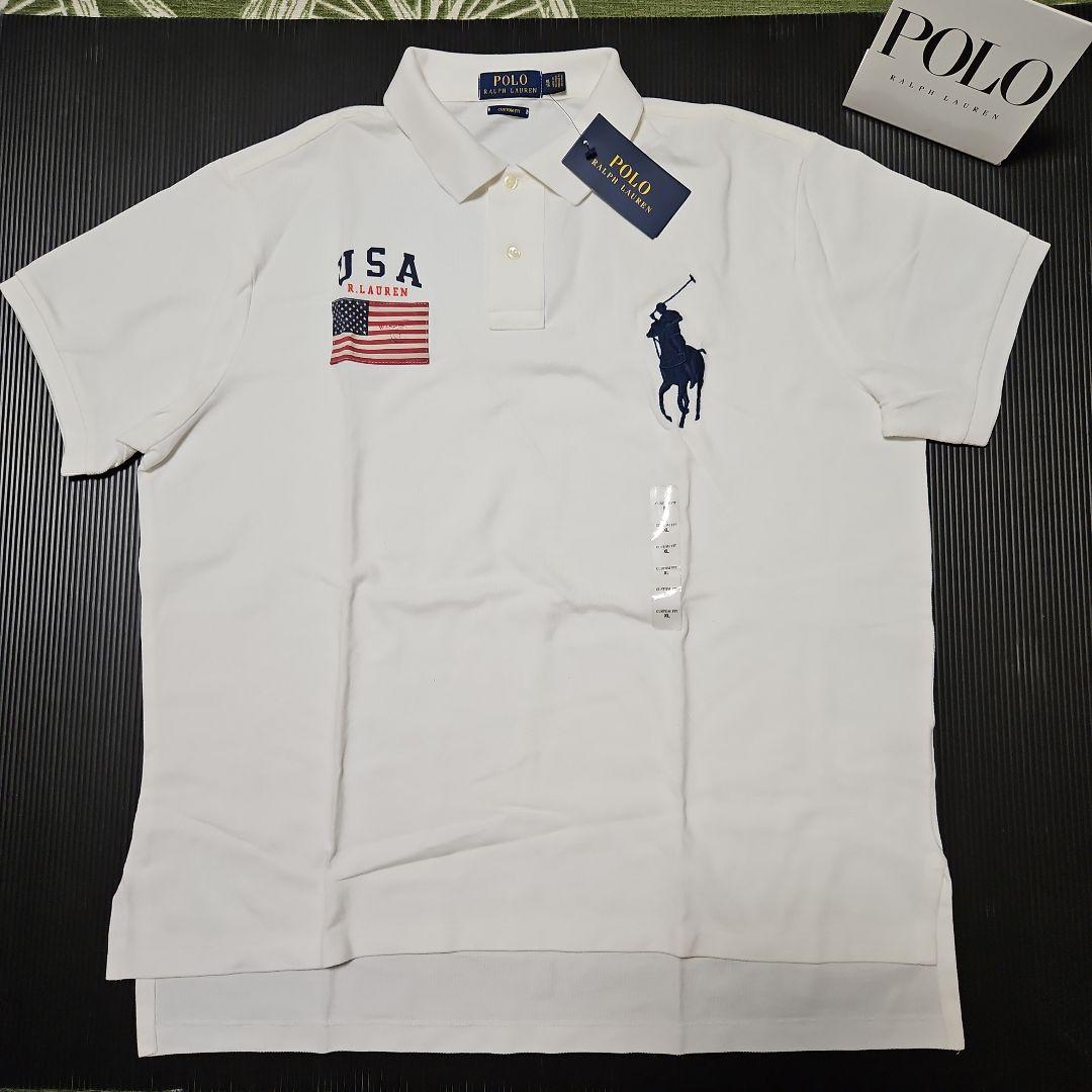 未使用❕POLO 星条旗 BIGPONY ポロシャツ 185/104A XL