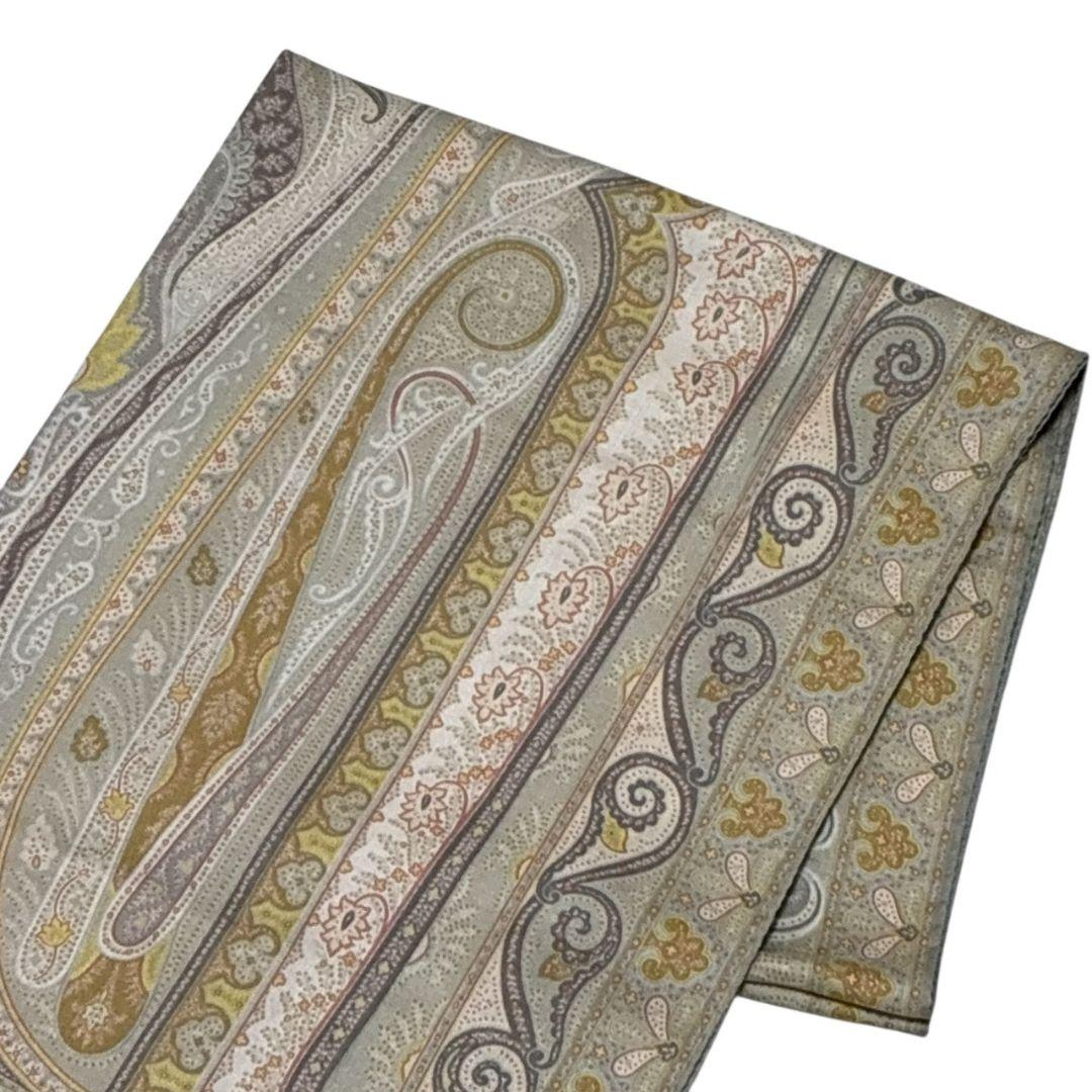 極美品★ETRO エトロ シルク混 イタリア ペイズリー 大判ストール スカーフ