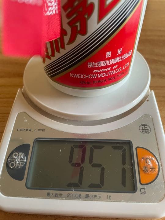 茅台酒2017年　アルコール43% 天女ラベル