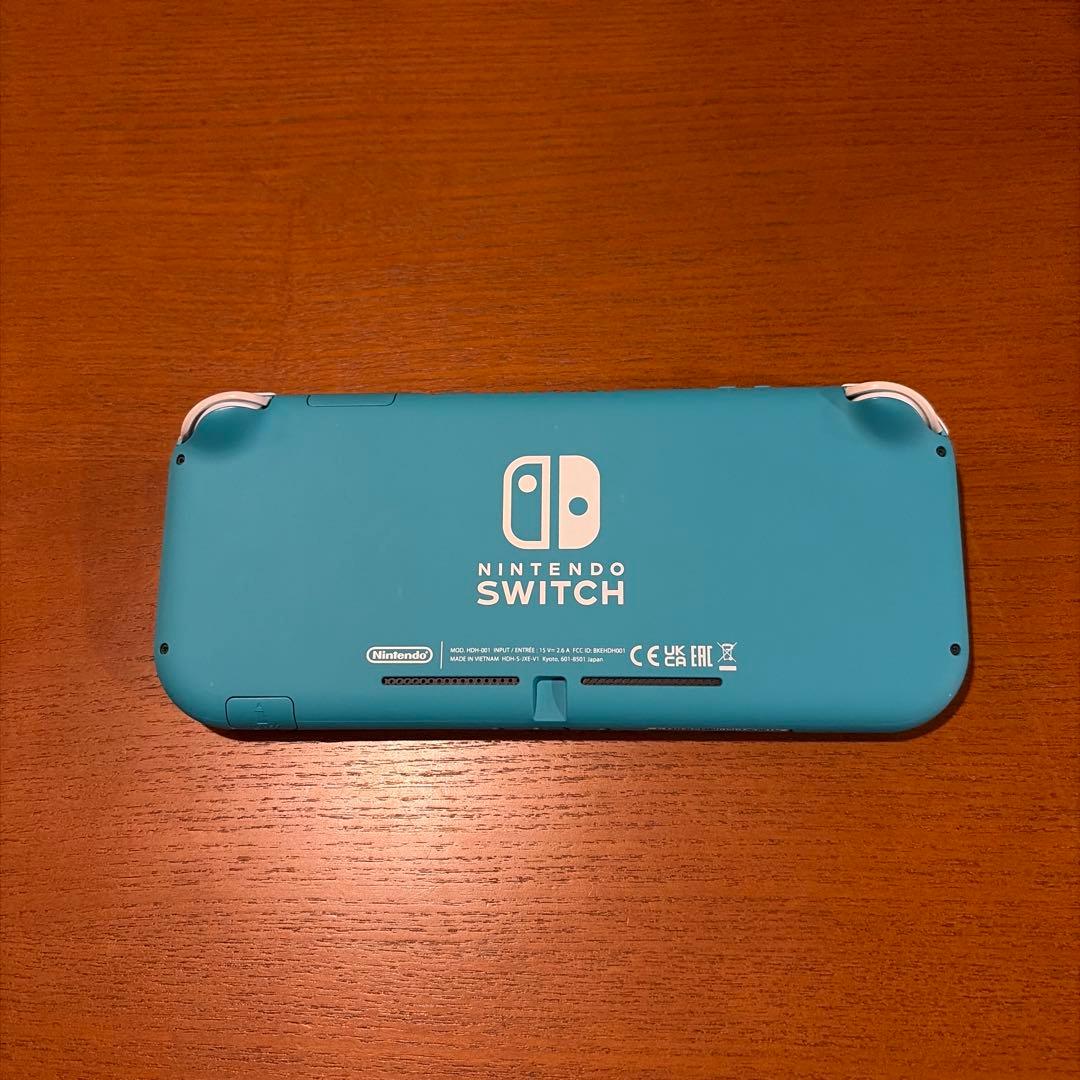 【美品】Nintendo switch ライト　ターコイズ　ケース　フィルム付き