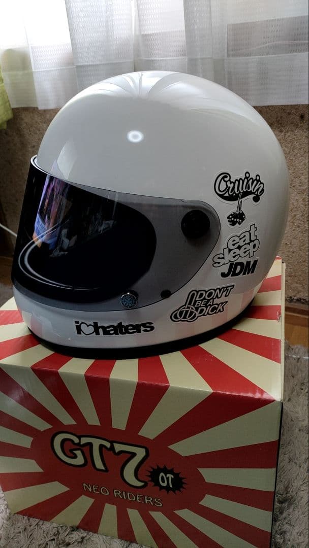 ネオ ライダース GT7 ヘルメット XL カスタム 族ヘル インカム付き
