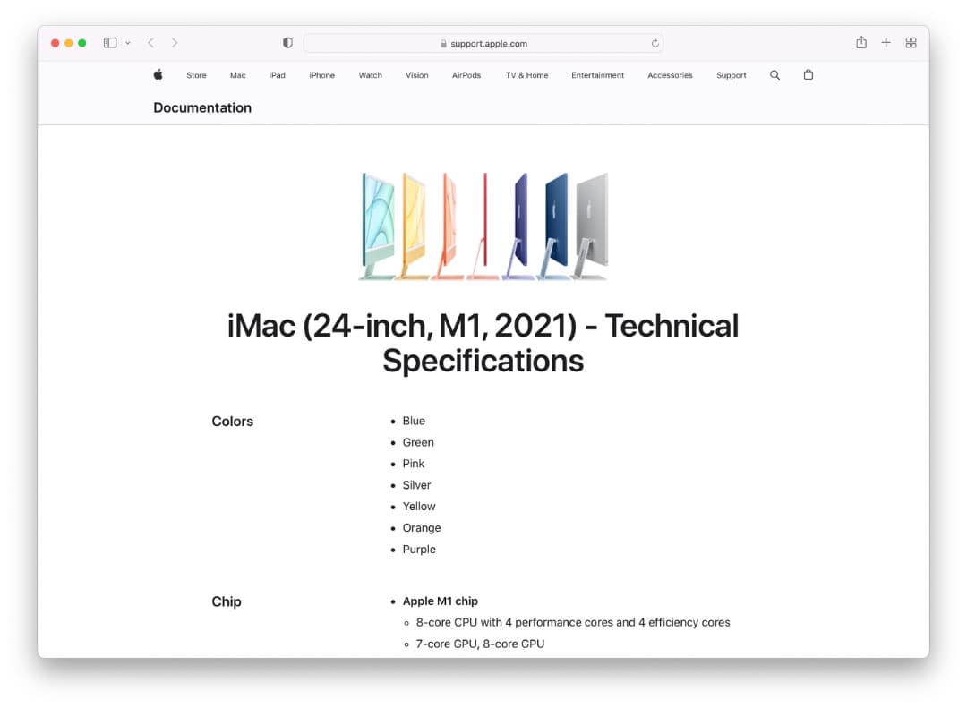 【超美品】Apple iMac (24-inch, M1, 2021) ブルー