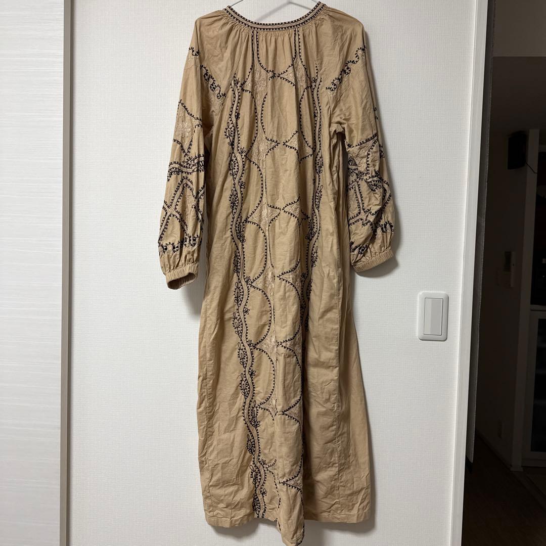 1回着用 Sara mallika コットンリネンワンピース Sサイズ