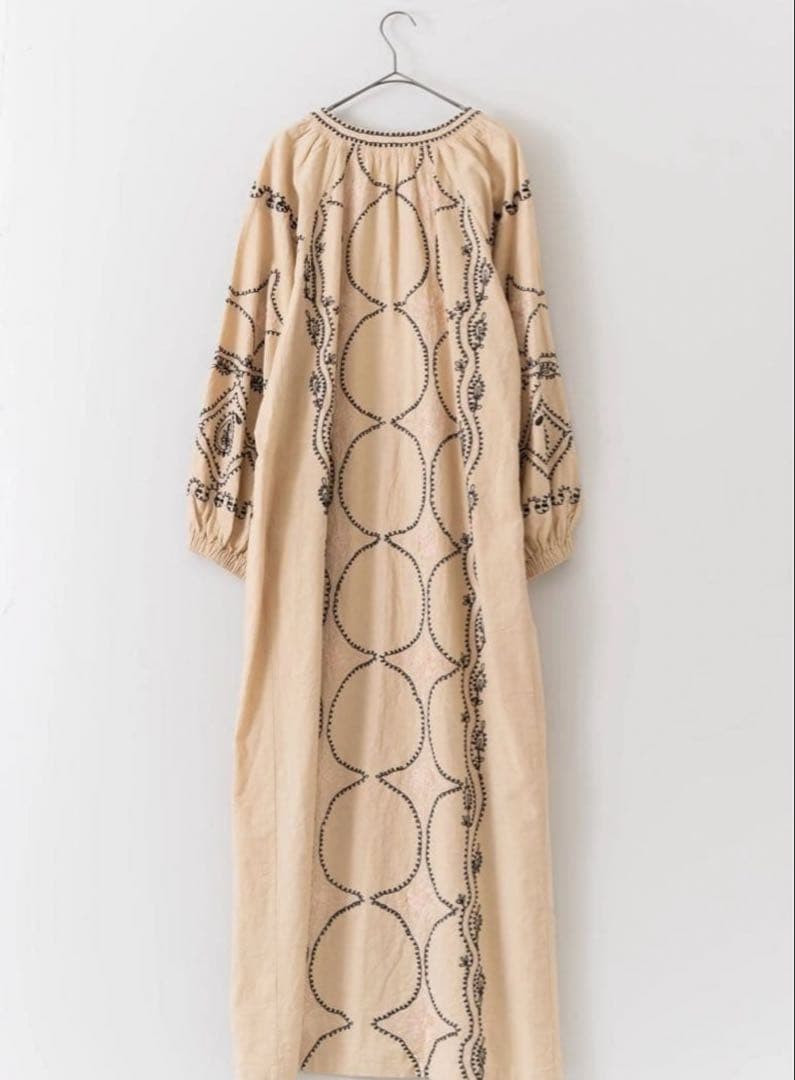 1回着用 Sara mallika コットンリネンワンピース Sサイズ