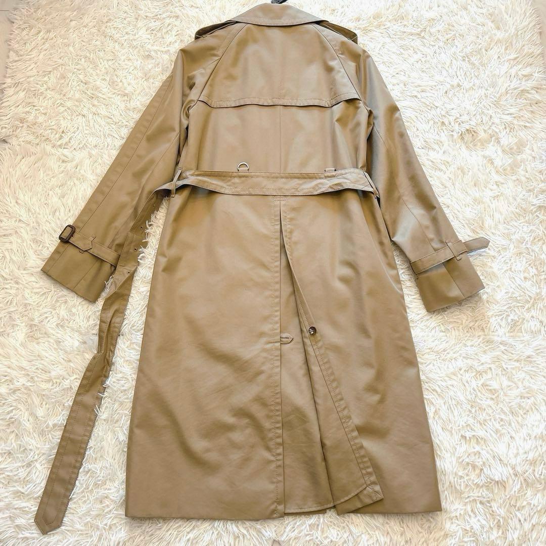 【極美品】アクアスキュータム　ライナー付トレンチコート　チェック ベージュ　４
