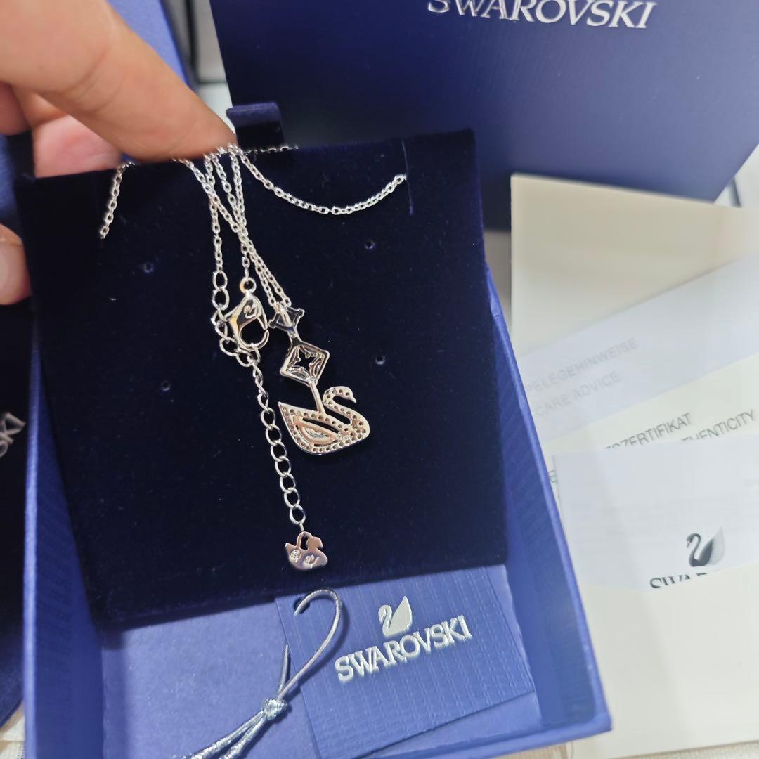 スワロフスキー Swarovski Dancing Swan ネックレスs925
