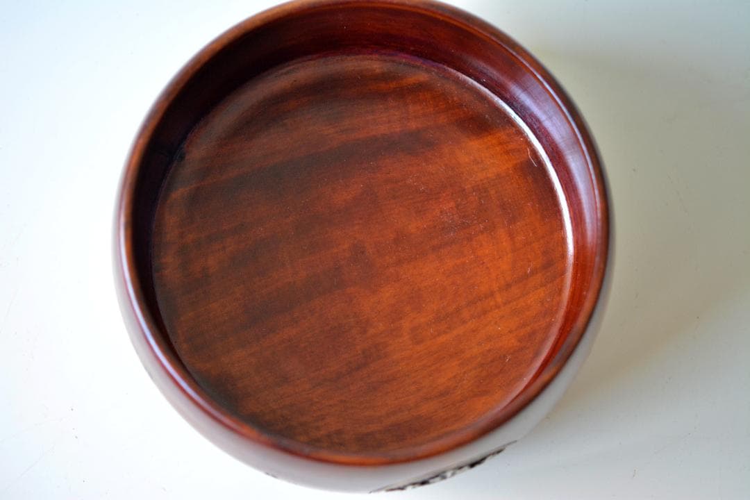 ユ*イ様 烏城彫り お菓子茶びつ 菓子器