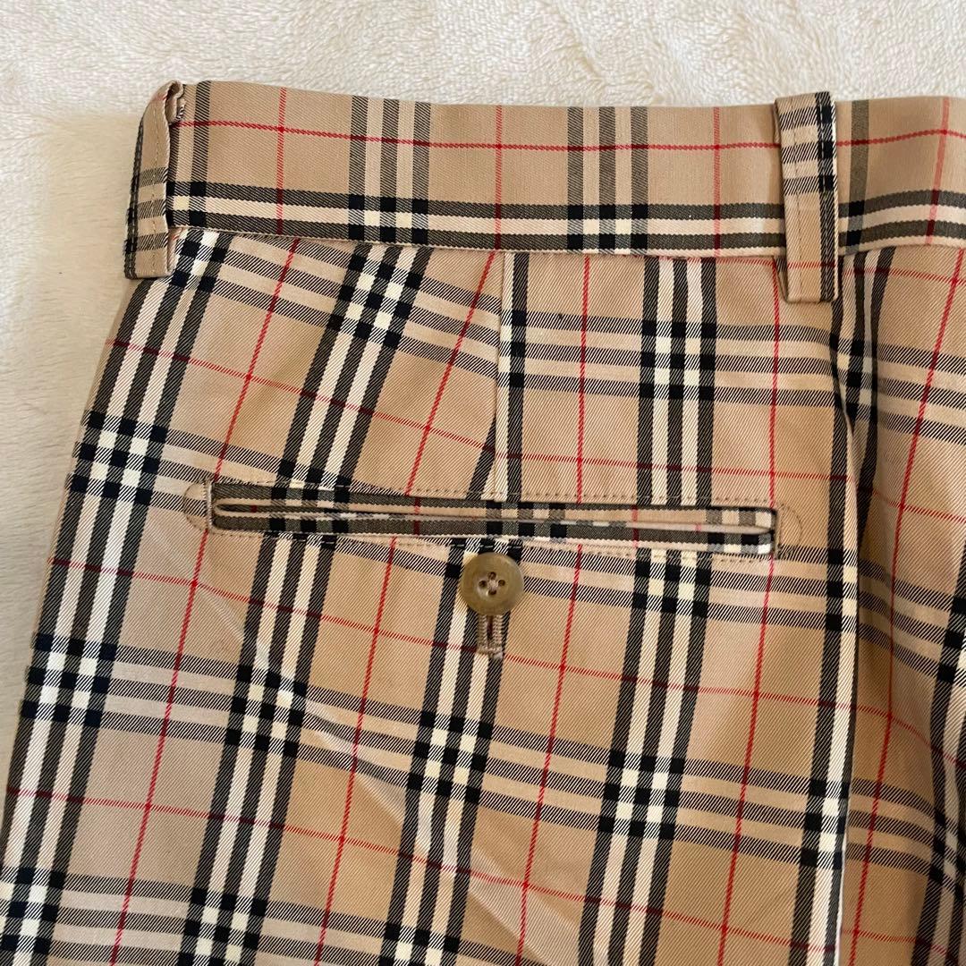 【美品】BURBERRY バーバリー　ノバチェック柄　パンツ　85cm 日本製