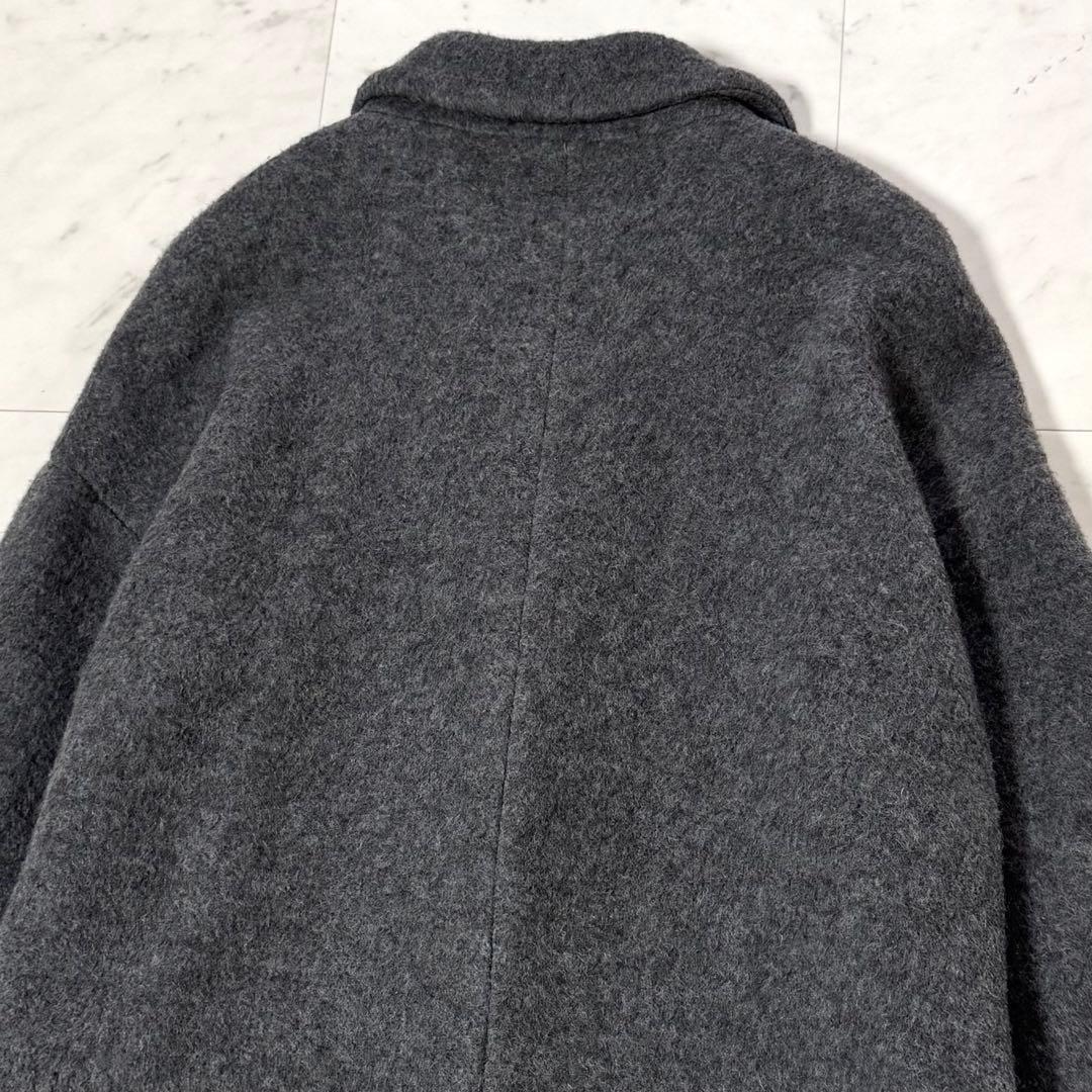 美品現行 MAX&Co. チェスターコート ウールブレンド ダークグレー L