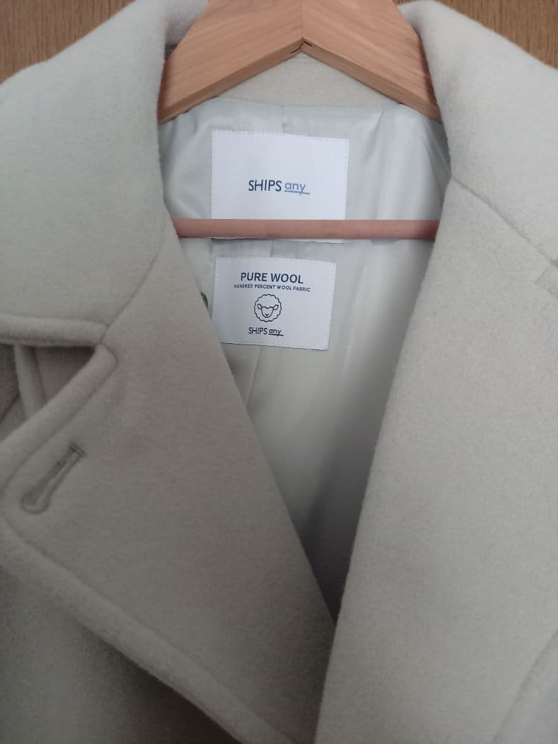 SHIPS　any　スタンド&　テーラード　ハーフ　コート