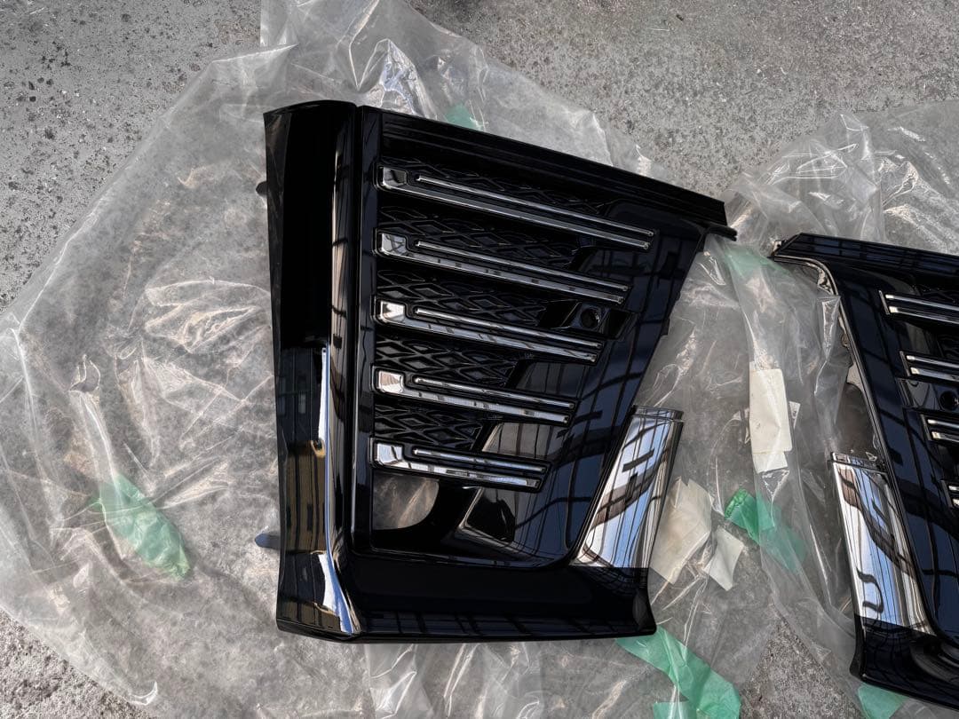 ヴェルファイア 後期 フォグカバー　 左右セット　メッキの所202で塗ってます