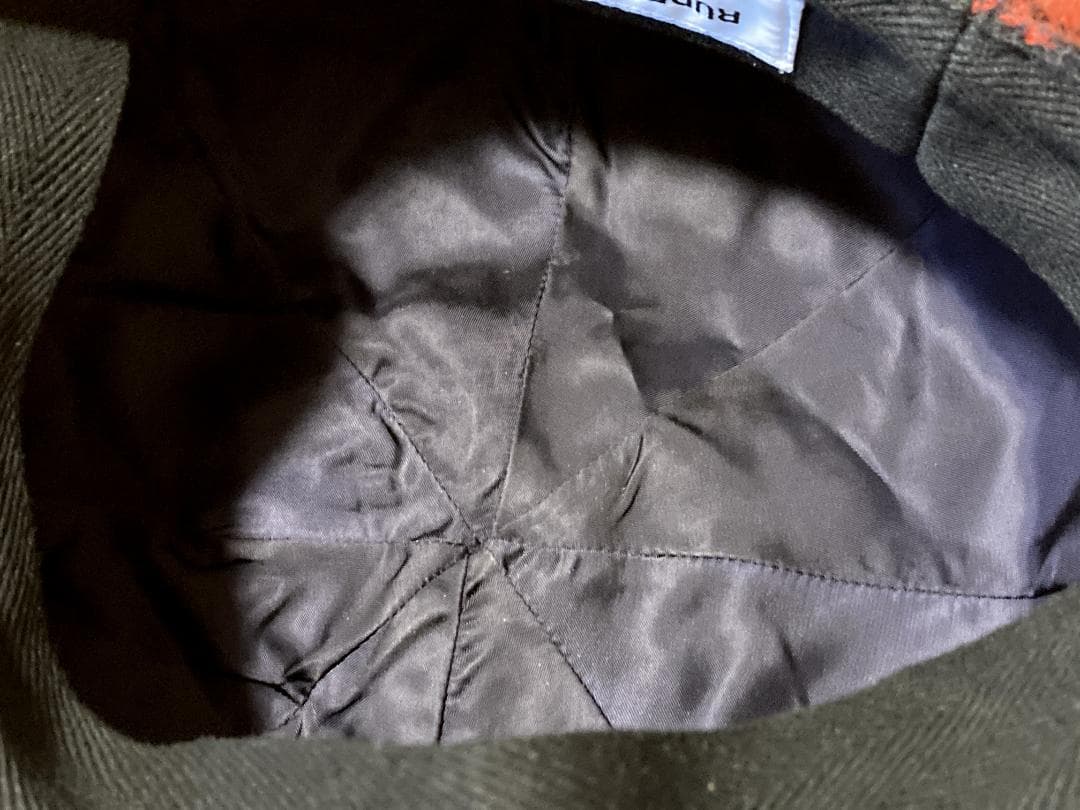 RUDE GALLERY ビッグ キャスケット 3 約59cm 黒赤 チェック