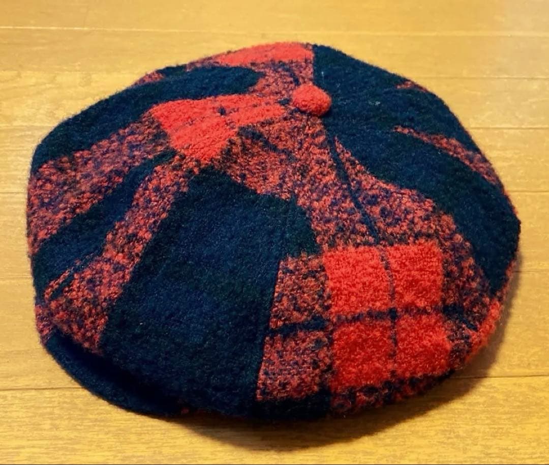 RUDE GALLERY ビッグ キャスケット 3 約59cm 黒赤 チェック