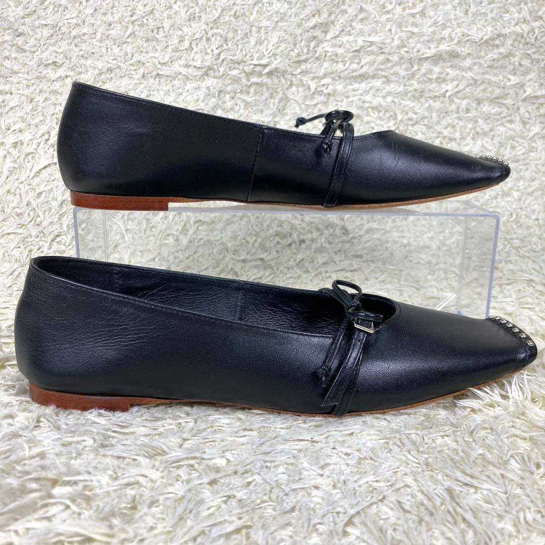 『未使用級』CHEMBUR メリージェーン パンプス スクエア スタッズ リボン