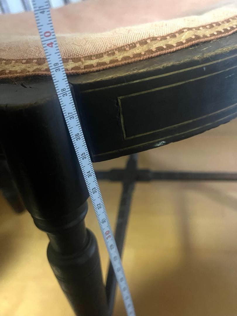 お値下げ中　英国　イギリス　アンティーク椅子　象嵌　コーナー木製コーナーチェア