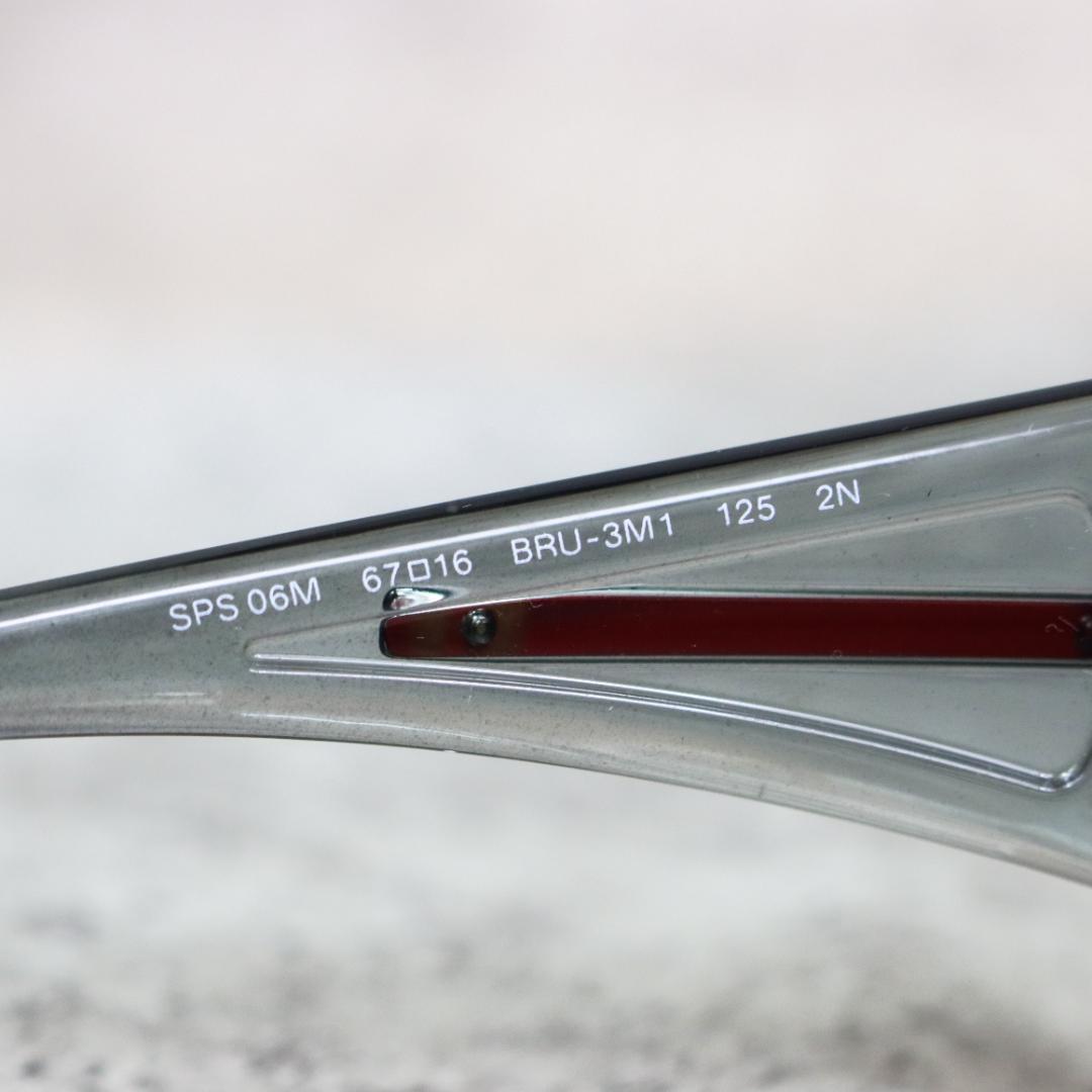 PRADA SPORT プラダスポーツ サングラス グレー×レッド ケース付き