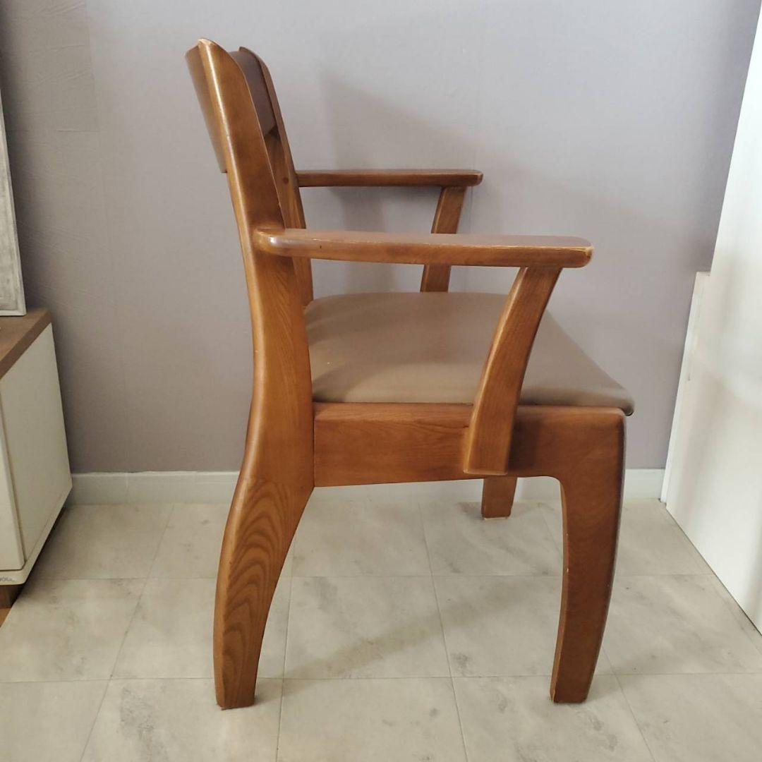 光製作所 HIKARI ダイニングチェア 椅子 レトロ木製アームチェア モダン