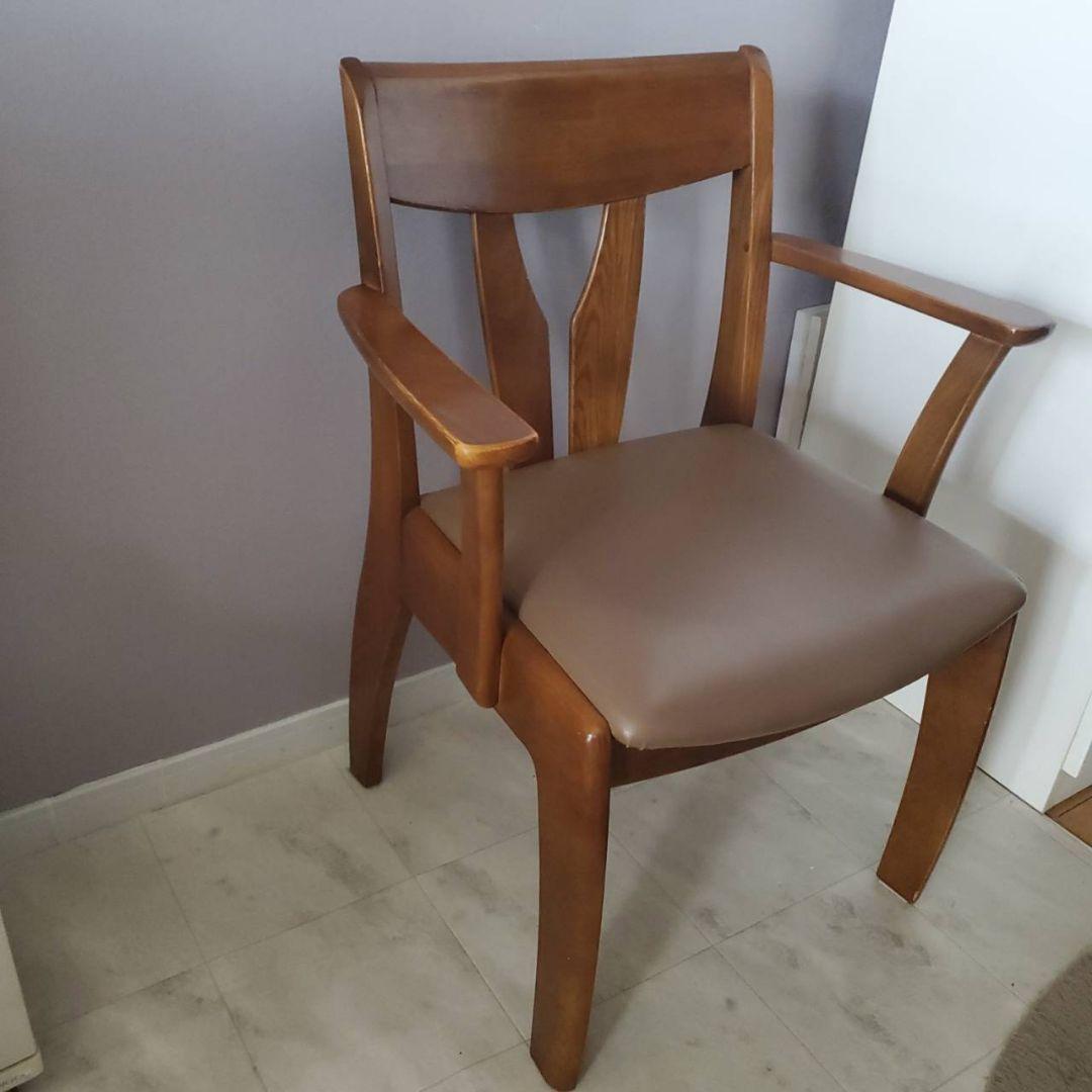 光製作所 HIKARI ダイニングチェア 椅子 レトロ木製アームチェア モダン