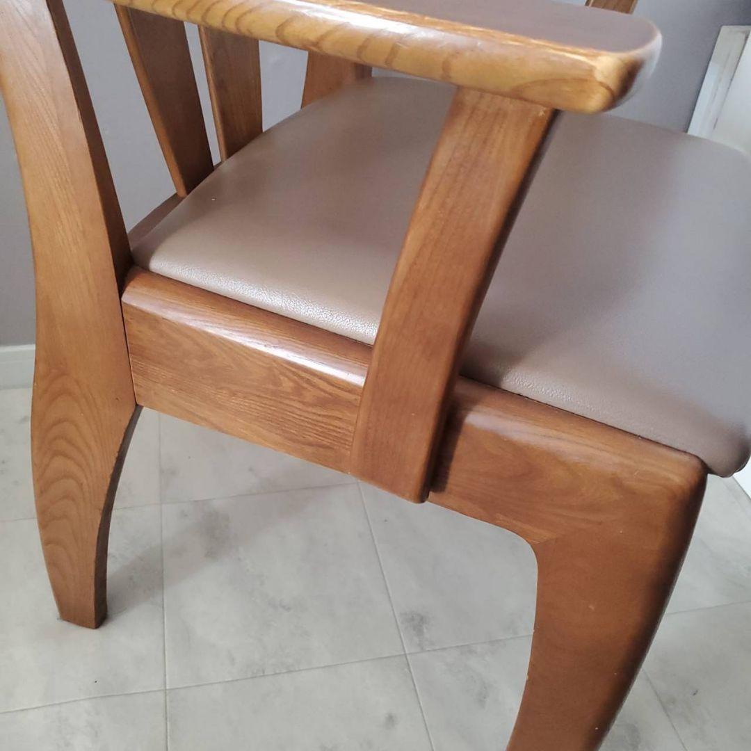 光製作所 HIKARI ダイニングチェア 椅子 レトロ木製アームチェア モダン