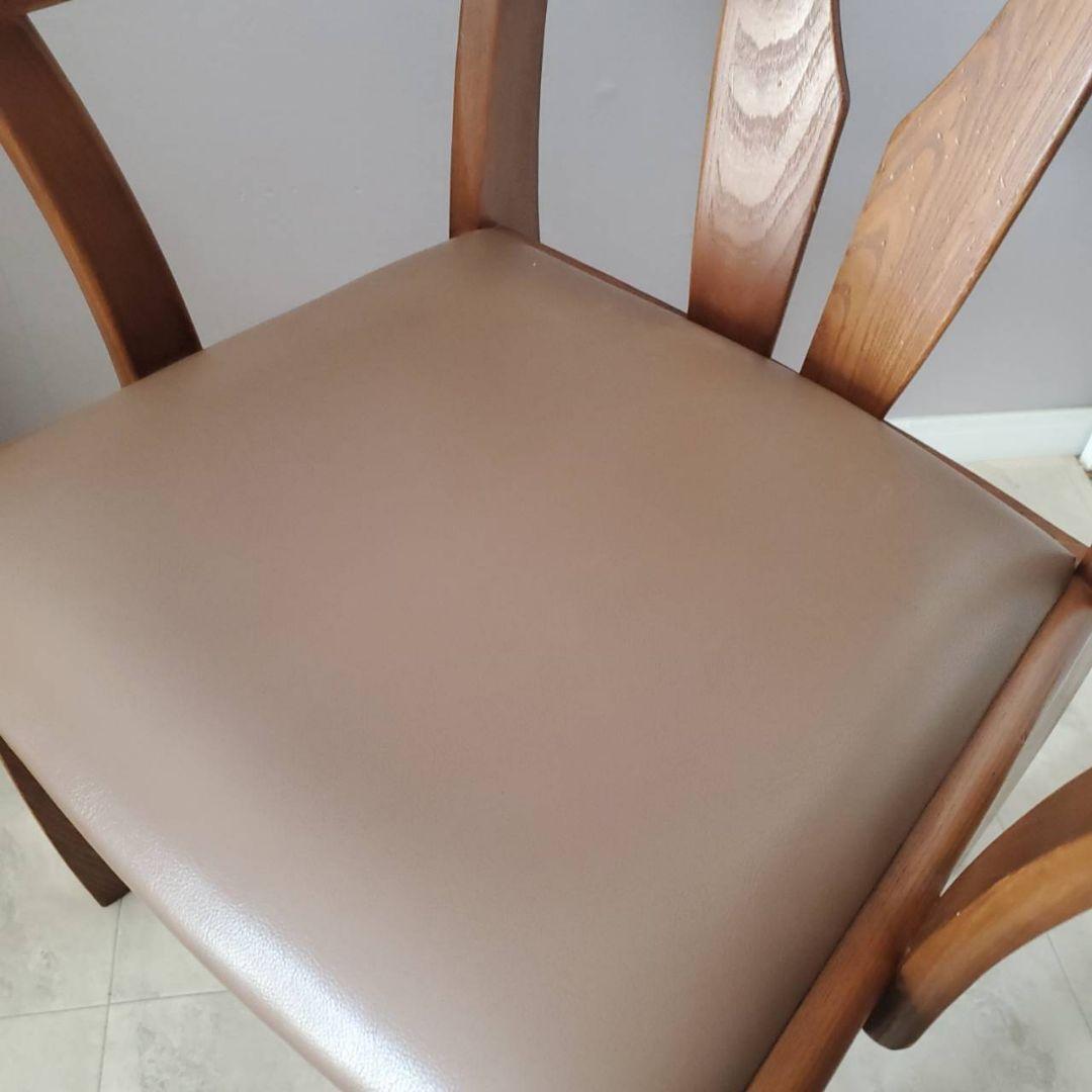 光製作所 HIKARI ダイニングチェア 椅子 レトロ木製アームチェア モダン