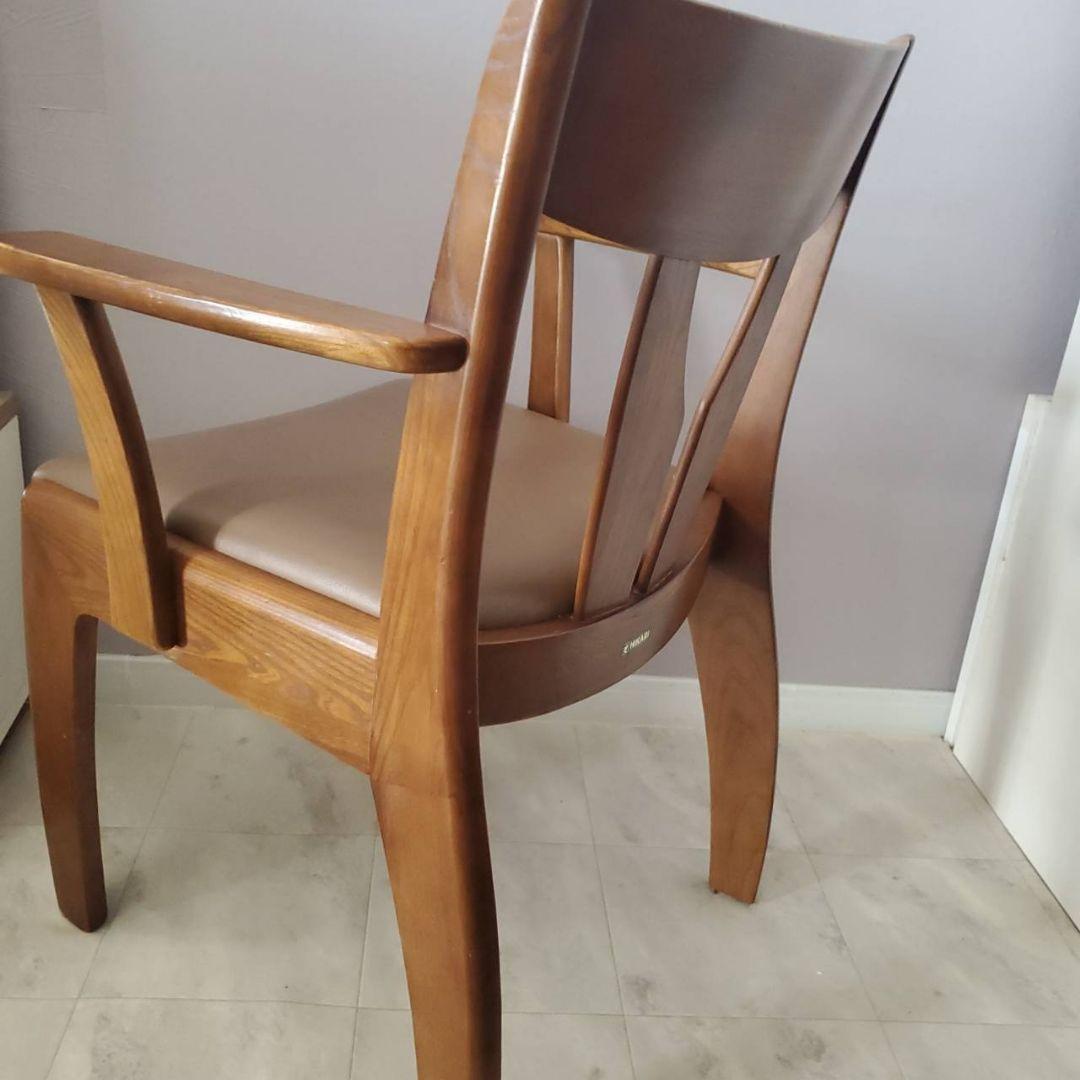 光製作所 HIKARI ダイニングチェア 椅子 レトロ木製アームチェア モダン