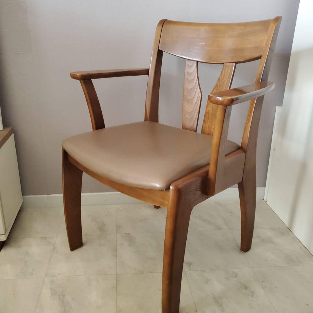 光製作所 HIKARI ダイニングチェア 椅子 レトロ木製アームチェア モダン
