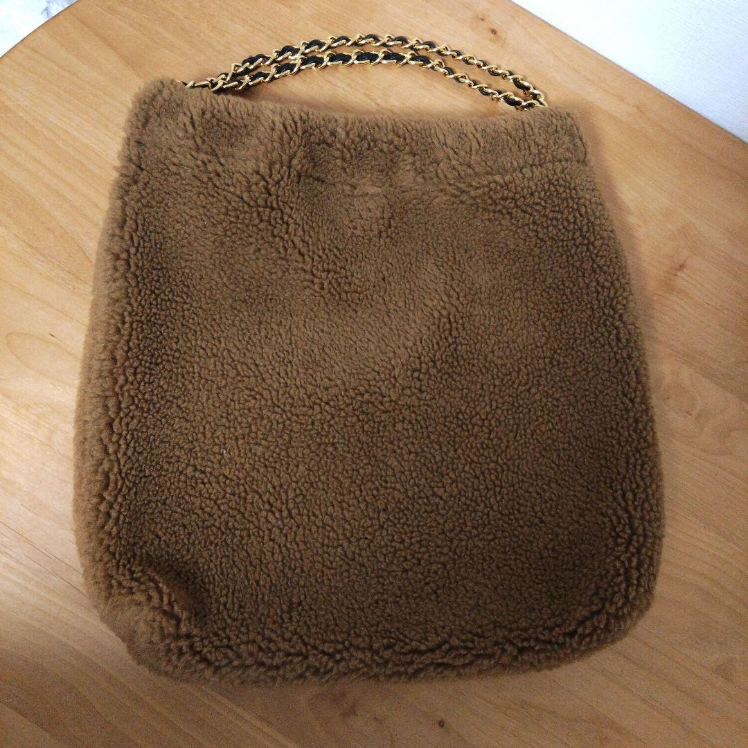 美品ヴィオラドーロ　ELMO ボアバッグ