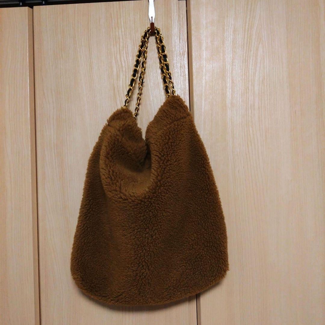 美品ヴィオラドーロ　ELMO ボアバッグ