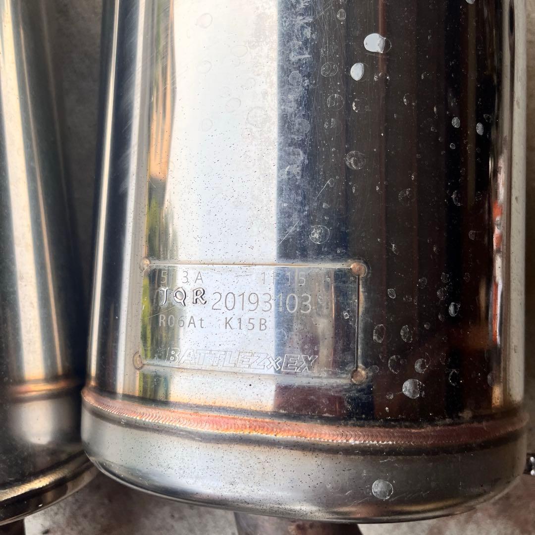 JB74 ジムニーシエラ　JAOSマフラー　リヤスポーツカウル用