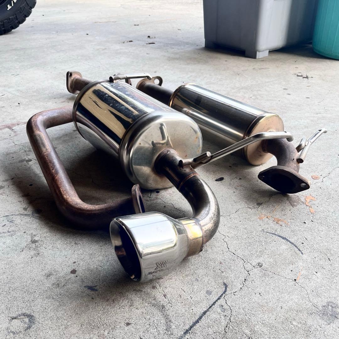 JB74 ジムニーシエラ　JAOSマフラー　リヤスポーツカウル用