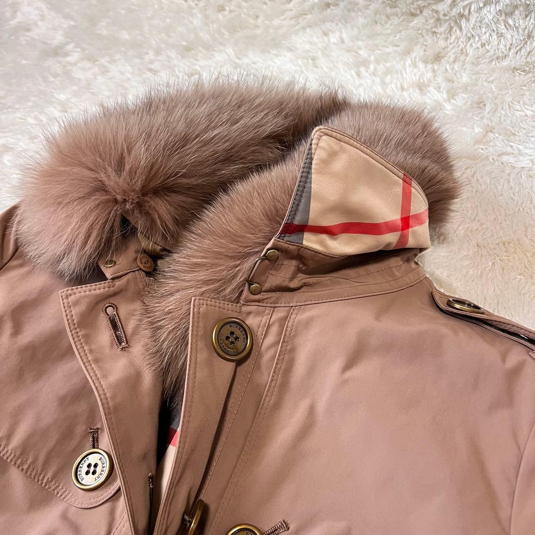 美品 バーバリーロンドン 5way トレンチコート ダウンライナー ファー付き