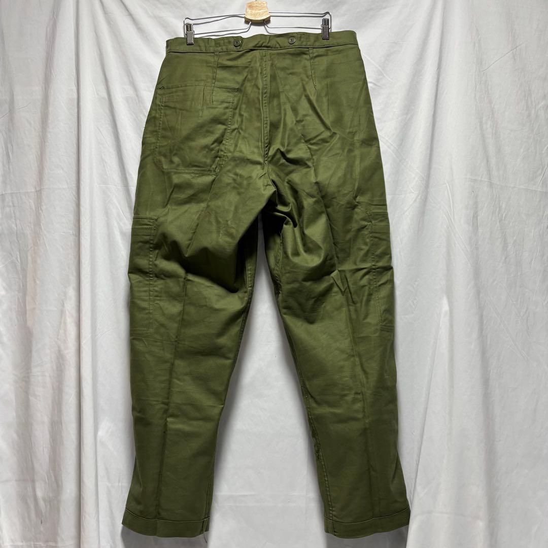 スウェーデン軍　60's コットン ユーティリティー カーゴパンツ　未使用　実物