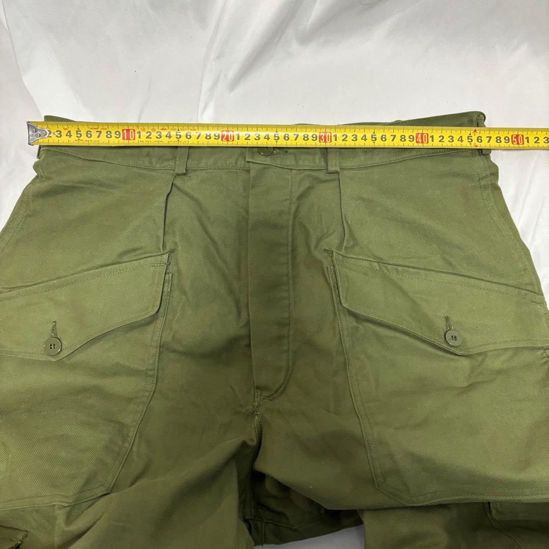 スウェーデン軍　60's コットン ユーティリティー カーゴパンツ　未使用　実物