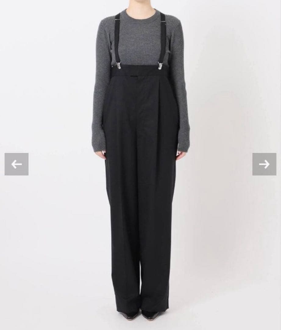 ウーハデリCALMERサスペンダーパンツ