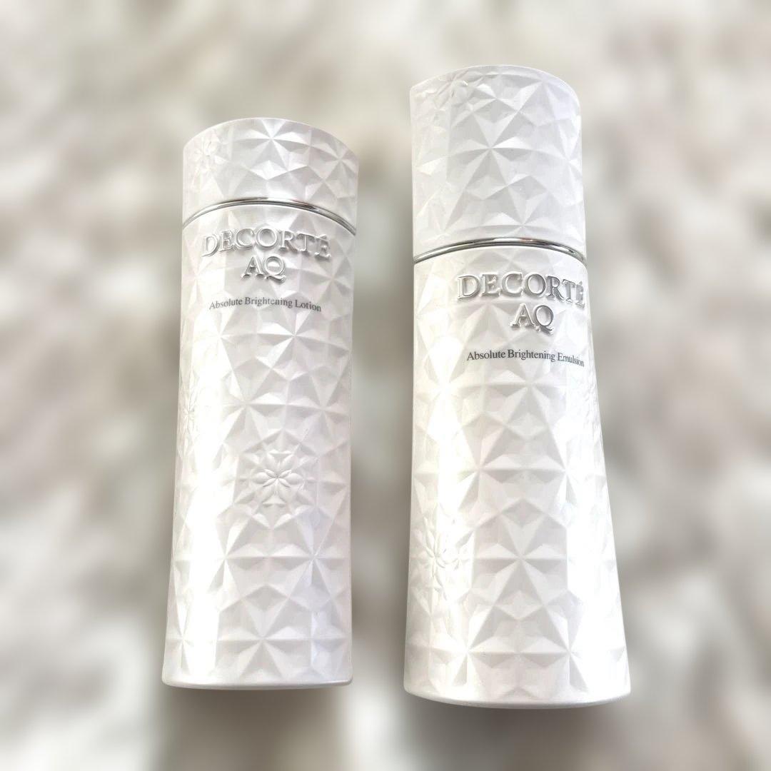 【コットン付】コスメデコルテAQ アブソリュートブライト　化粧水•乳液２本セット
