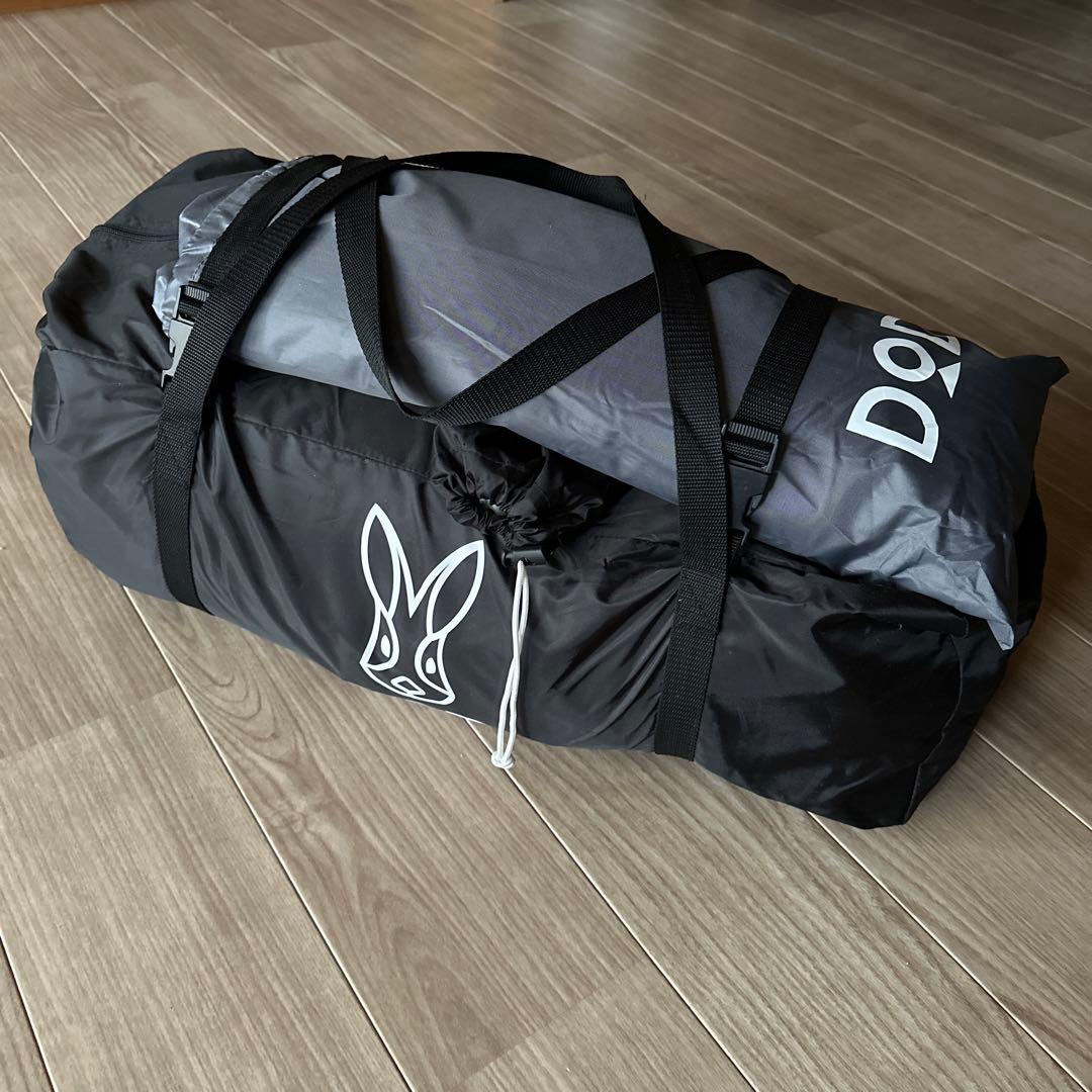 DOD ワンポールテント Lサイズ ブラック グランドシート付き