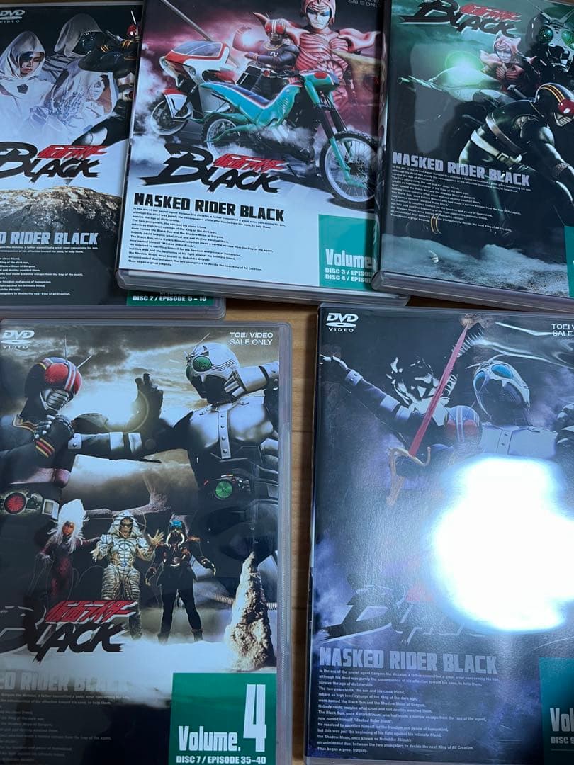 仮面ライダーBLACK DVD 全5巻セット 全巻