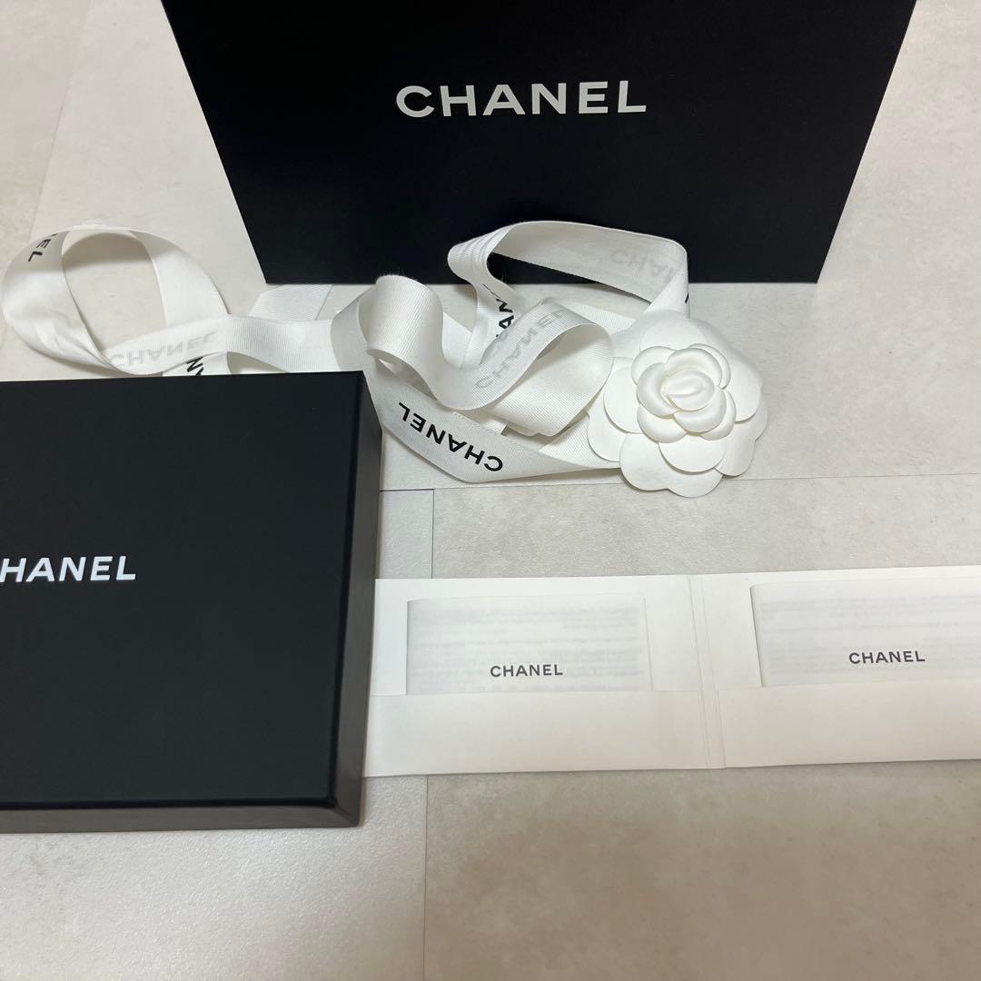 CHANEL ブラック　マトラッセ　ケース　キャビアスキン
