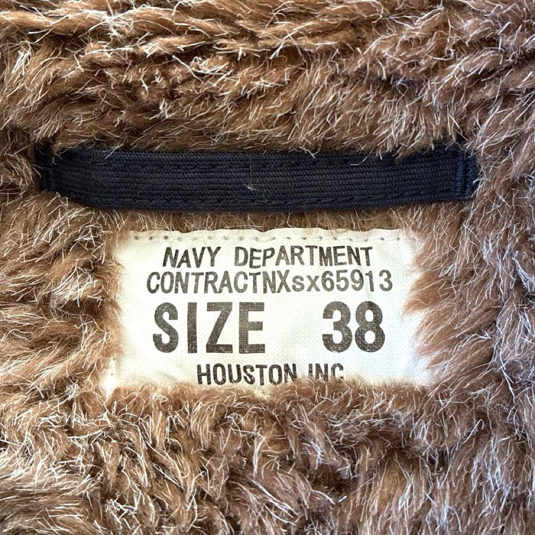 t*n様 【美品】HOUSTON デッキジャケット N-1 ネイビー 38