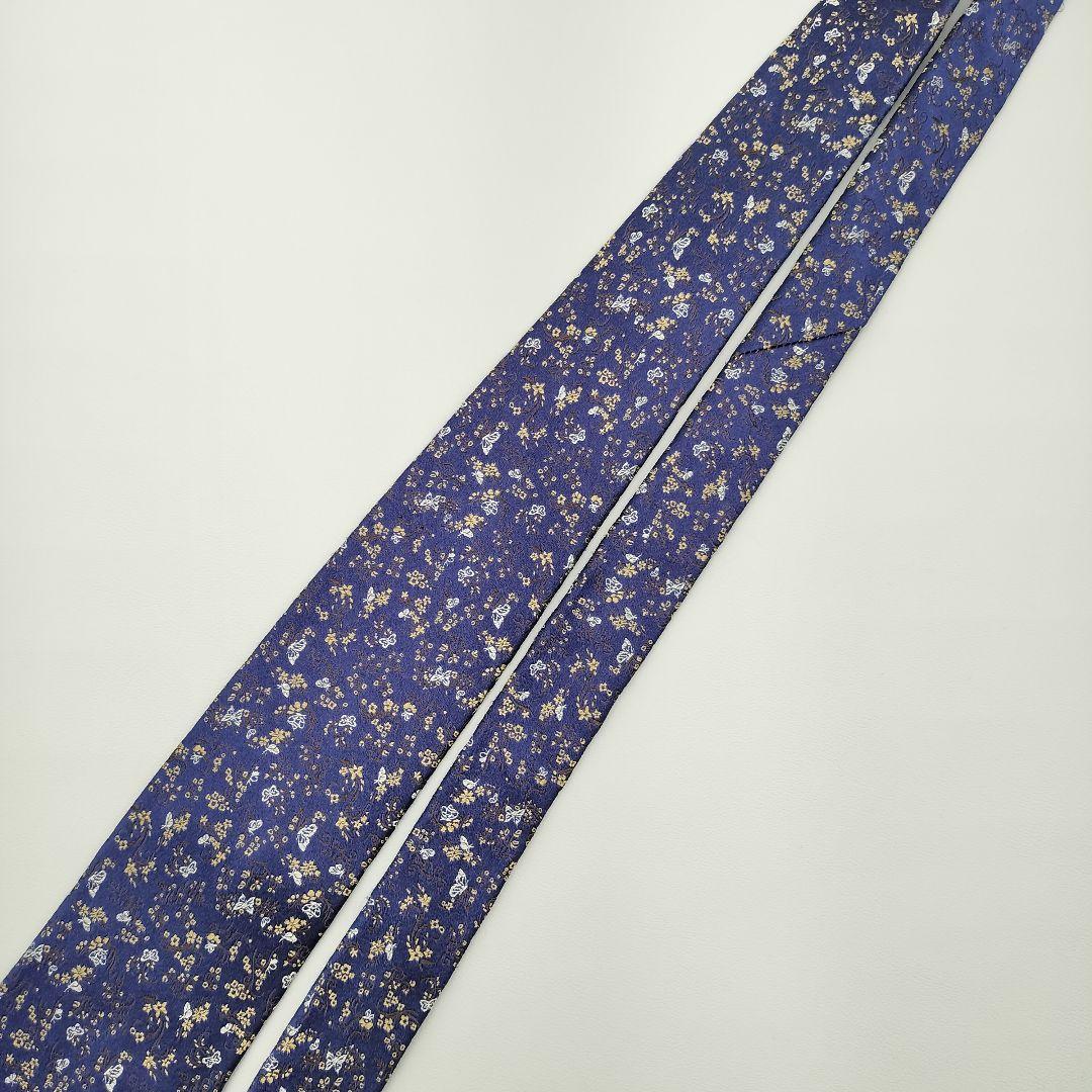 美品　現行　ポールスミス　ジャガード　バタフライ　蝶々　花柄　刺繍　総柄　光沢