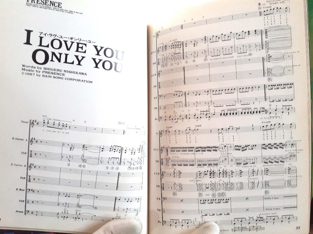 「PRESENCE」プレゼンス バンドスコア ジャパメタ　レア♪